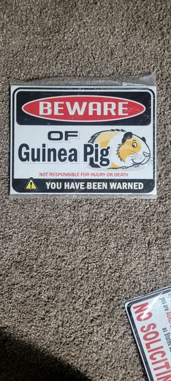 Fun Guinea Pig Sign