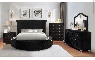 Brand new elegant storage bed 4pc Queen bedroom set