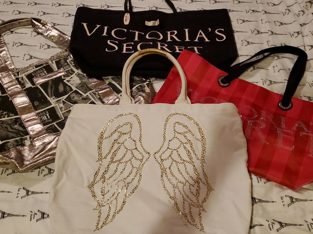 4 Pc Victoria Secret Tote Bag Set (4/$30)
