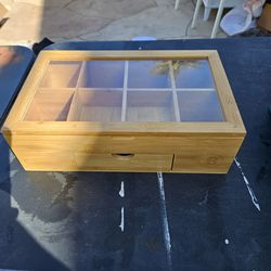 Teabag bamboo box
