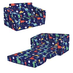Foldable 2-in-1 Kids Sofa Bed