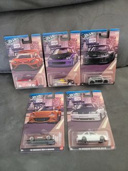 Hot Wheels Silver Series Compact Kings Set Of 5