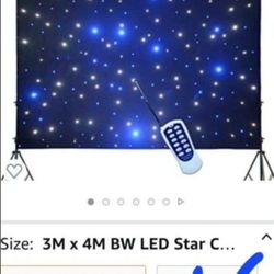 LED BACKDROP BLUE AND WHITE