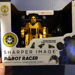 Remote control robot to race car racer