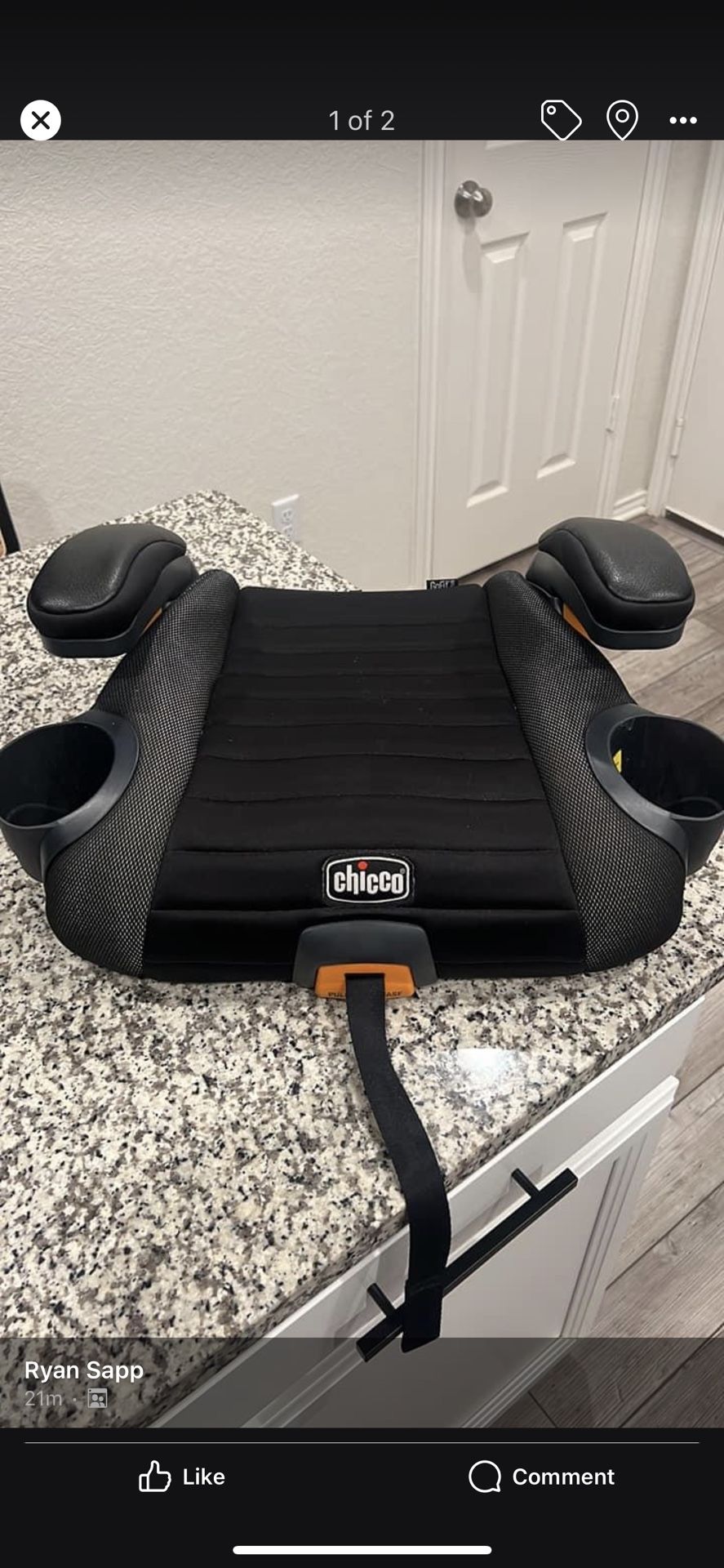 Chicco Booster Seat -like New