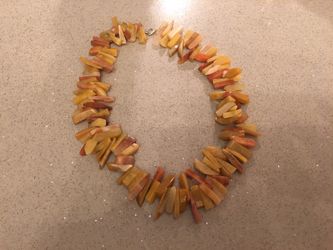 Necklace made of real stones