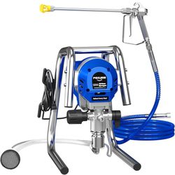1200W Airless Paint Sprayer, 3300PSI High Efficiency Electric Paint Sprayer with Extension Rod, Thinning-Free Stand Airless Sprayer for Home Exterior 