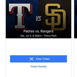 Padres vs Rangers 07/05/25