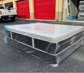 12” Queen Size Mattress Set PillowTop – Brand New –  Same Day Delivery Available 🚚