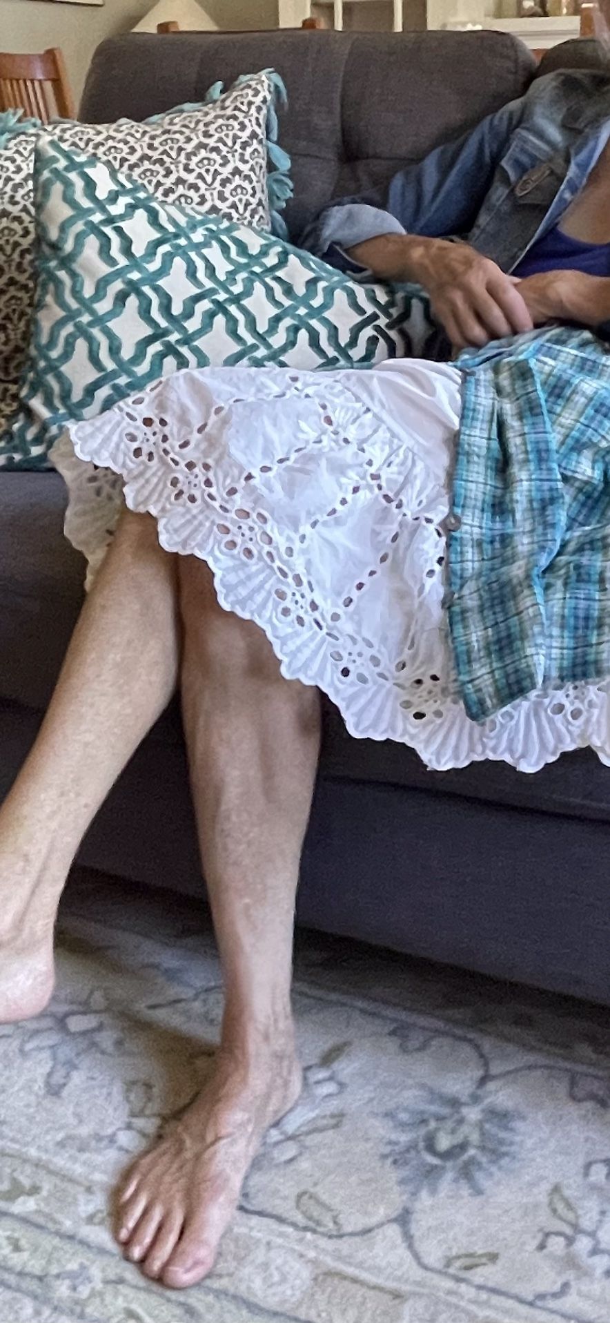 Up cycled Skirts, Slips, Pantaloons.