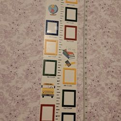 Growth Chart & School Years Photo Wall Art