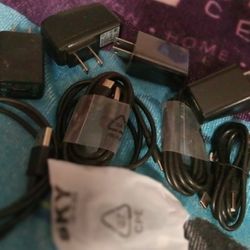 Lot of 7 Type C cables w/charging blocks (inc. 2 micro cables) STEAL!!