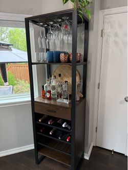 Tall bar cabinet/wine rack