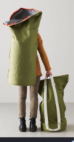 Large Green Duffle Bag with Shoulder Strap