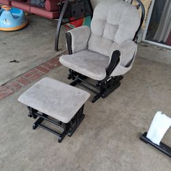 Rocking Chair And Foot Rest