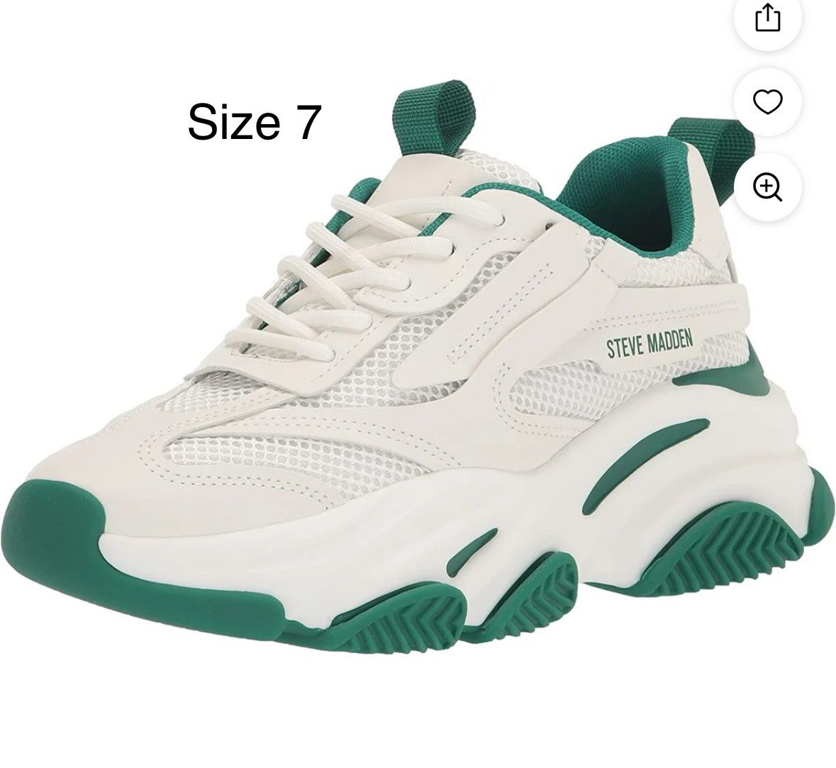 STEVE MADDEN POSSESSION Sneakers White/Emerald