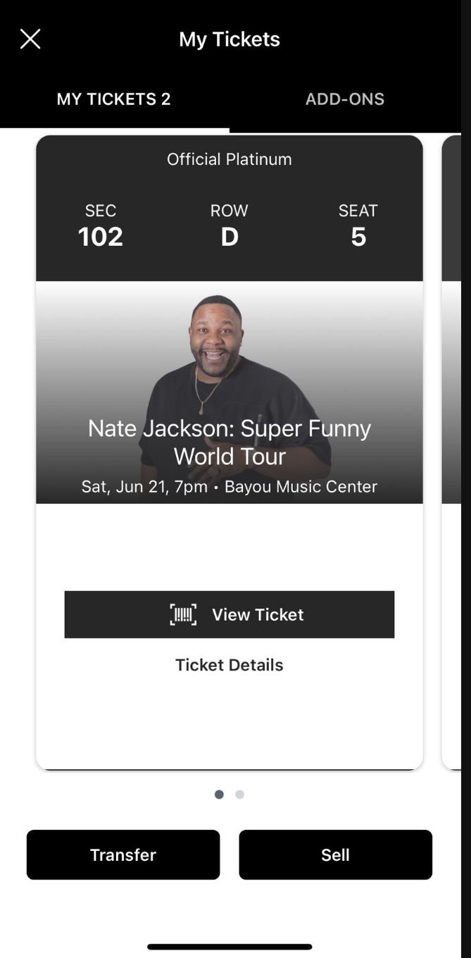 Nate Jackson Tickets