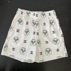 Bravest Studios Tennis Club White Mesh Shorts Size Medium