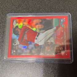 2023 Topps Chrome Emmanuel Valdez Rookie Red Refractor 5/5