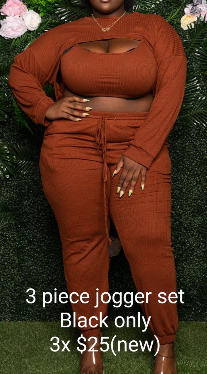 3 Piece Jogger Suit 3x
