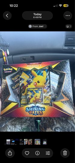 Pokémon TCG Shining Fates Pikachu V Collection Box - Factory Sealed