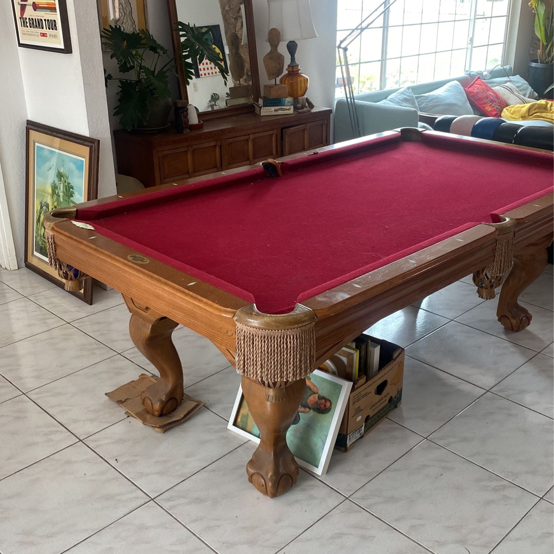 Solid Pool Table 