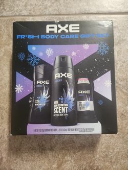 Axe Name Brand Mens Body  Skincare Set W/ Deodorant Body Wash & Body Spray Deodorant 