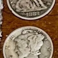 Dimes From The 1800 And Early 1900 