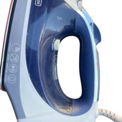 Black & Decker Corded Steam Iron Model IR08X Blue White