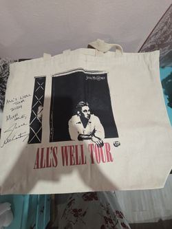 New Jesse McCartney Signed Tour Tote 