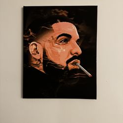 Drake Artwork Canvas 