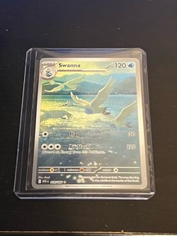 Swanna 110/086 White Flare Illustration Rare Pokemon TCG Card NM