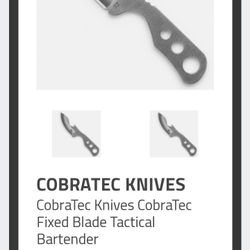 COBRATEC KNIVES Bartender Defender 