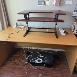 Desk Light Oak - 64x30 -Free