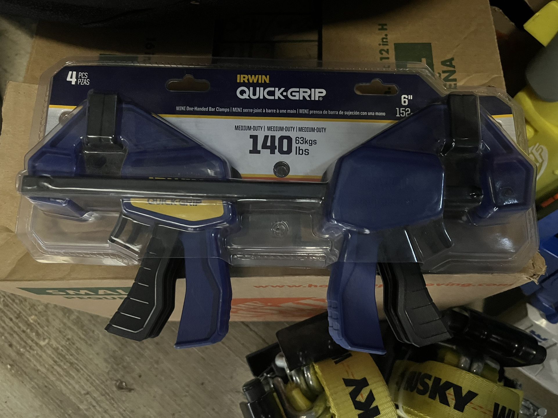 IRWIN Quick-Grip Mini Bar Clamps 6in 4pk