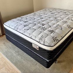 Full Size Pillow Top bamboo Brand Mattress New 