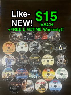 🎮 PS3 Games – Like New! $15 Each +Free Lifetime Warranty!