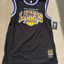 Los Angeles Lakers Black Tank Top Sleeveless Jersey Shirt Mens M NBA NWT