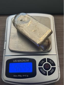 Handpoured silver bars