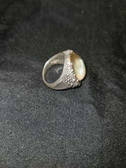 Michael Dawkins Starry Night Mother-Of-Pearl Sterling Silver Ring