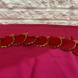 Beautiful handmade small pouches brand new red color Each pouche $50 cent