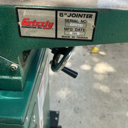 Grizzly 6” Jointer