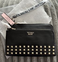 NEW VICTORIAS SECRET PINK BLACK DOUBLE ZIPPER WRISTLETS $15!
