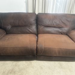 Powered Recline Couch & Chair 
