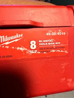 Milwaukee bi metal hole saw