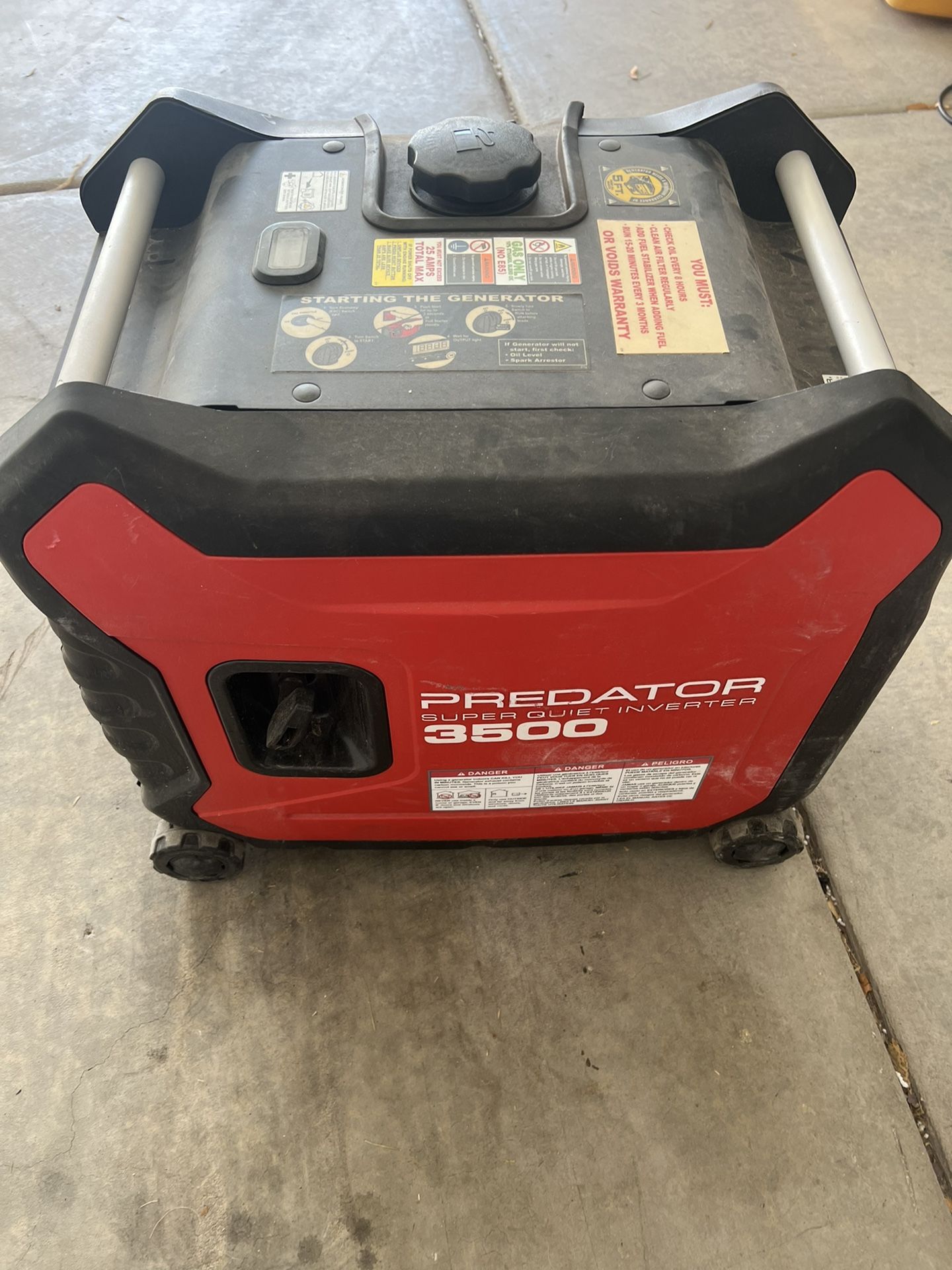 3500 Watt Predator Generator 124hrs for Sale in Henderson, NV OfferUp