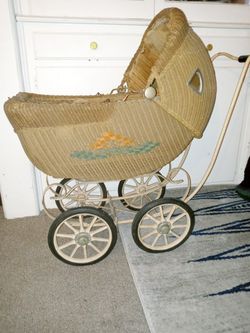 Antique Wicker Stroller