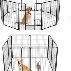 Brand New: Dog Fence 40" 8 Panel Indoor/ Outdoor 