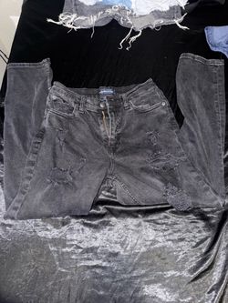 Aeropostale Gray Distressed Jeans