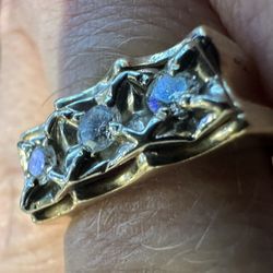 Mens 14k Diamond ring 